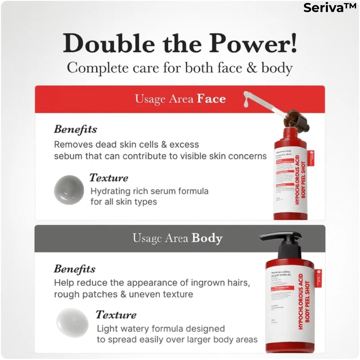 Seriva™ Hypochlorous Acid Peel Shot Set
